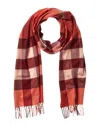Burberry Dnu Pack  Classic Check Cashmere Scarf In Red