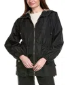 Burberry Drawstring Windproof Jacket In Black