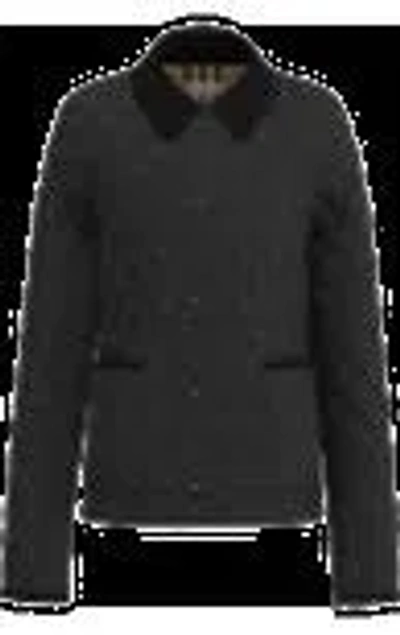 Burberry Dorset Quilted Nylon Jacket In Black