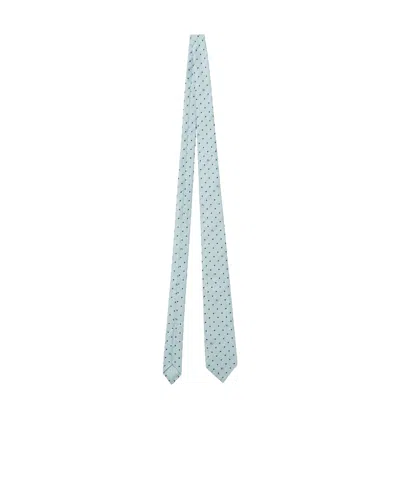 Burberry Dot-print Silk Tie In Multi