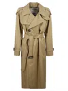 Burberry Double-breasted Beige Trench Coat