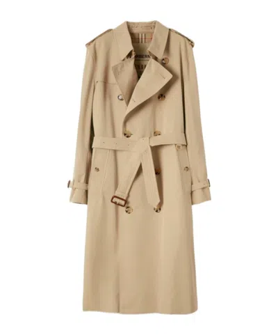 Burberry Kensington Heritage Long Trench Coat Clothing In Brown