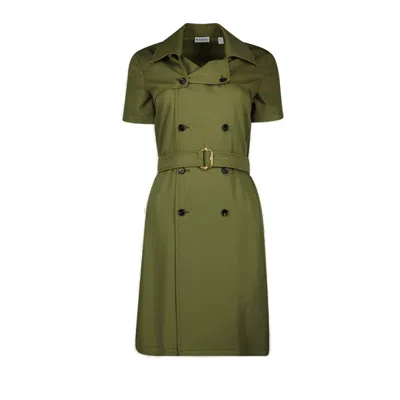BURBERRY DOUBLE BREASTED BELTED DRESS