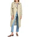 Burberry Double-breasted Belted Trench Coat In Brown