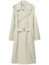 Burberry Long Trench In Neutrals