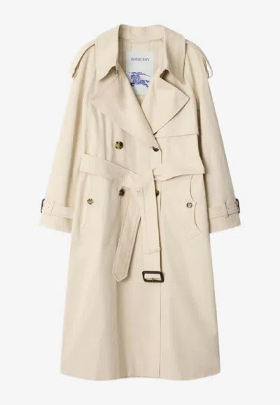 BURBERRY DOUBLE-BREASTED BELTED TRENCH COAT
