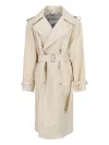 BURBERRY BURBERRY DOUBLE-BREASTED BELTED TRENCH COAT