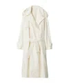 Burberry Trench Coat In White