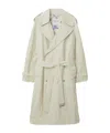 Burberry Long Trench In White