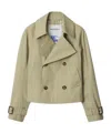 Burberry Women's Cotton Blend Trench Jacket In Nude