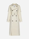 BURBERRY DOUBLE-BREASTED COTTON TRENCH COAT