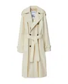 Burberry Double-breasted Cotton Trenchcoat For Women In White