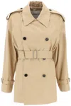 BURBERRY DOUBLE-BREASTED MIDI TRENCH COAT