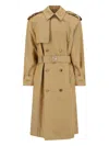 BURBERRY DOUBLE-BREASTED MIDI TRENCH COAT