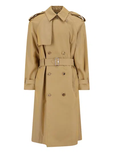 BURBERRY DOUBLE-BREASTED MIDI TRENCH COAT