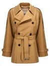 Burberry Double-breasted Short Trench Coat