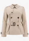 Burberry Beige Trench Coat With Pointed Collar