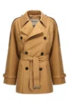 Burberry Double-breasted Short Trench Coat