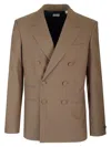 BURBERRY BURBERRY DOUBLE BREASTED TAILORED BLAZER