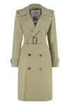 Burberry Timeless Beige Trench Coat With Double-breasted Design