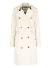 Burberry Waist Belted Double-breasted Epaulettes Jacket