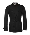 Burberry Double-breasted Trench Coat In Black