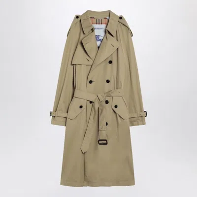 BURBERRY BURBERRY  DOUBLE-BREASTED TRENCH COAT IN HAMPER COLOR