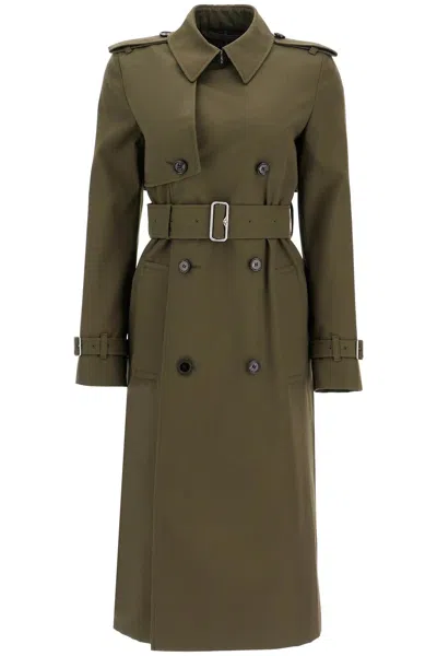 BURBERRY DOUBLE-BREASTED TRENCH COAT WITH