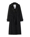 Burberry Fitzrovia Double-breasted Belted Trench Coat In Blue