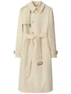 Burberry Double-breasted Trench Coat In Multi