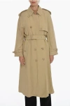 Burberry Double-breasted Trenchcoat With Belt Grösse 40 In Brown