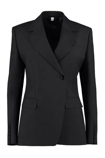 BURBERRY DOUBLE-BREASTED WOOL BLAZER