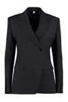 BURBERRY DOUBLE-BREASTED WOOL BLAZER FOR WOMEN
