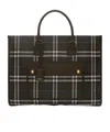 Burberry Freya Mini Shopping Bag - Synthetic - Multi In Black