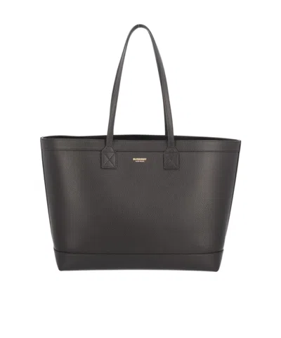 Burberry Double-handle Handbag In Black