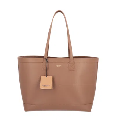 Burberry Double-handle Tote Bag In Earthy Brown
