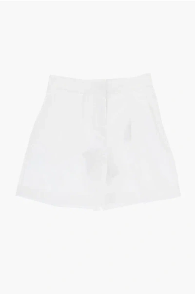 Burberry Double Pleat Madison Shorts With Hidden Closure