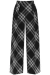 Burberry Double Pleated Checkered Palazzo Pants