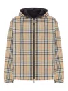 Burberry Rainford Beige Check Nylon Reversible Jacket