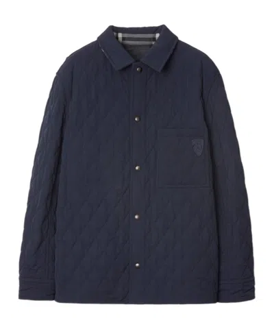 Burberry Double-sided Quilted Coat In Black