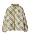Burberry Short Reversible Down Jacket In Nude
