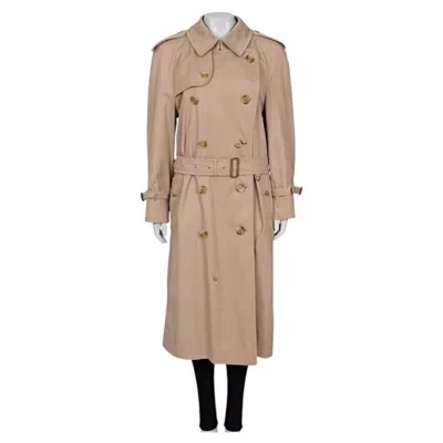 Pre-owned Burberry Double-breasted Brown Trench Coat - It 48/xxl