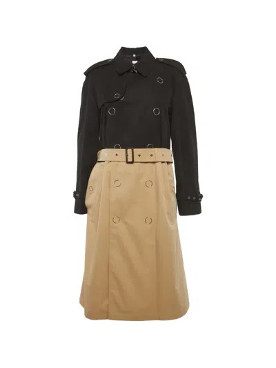 Pre-owned Burberry Double-breasted Trench Coat In Neutral