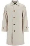 Burberry Dove Grey Polyester Blend Trench Coat
