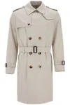 Burberry Trench Coat Belted At Waist With Epaulettes
