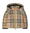 Burberry Down Check Puffer Jacket In Multi