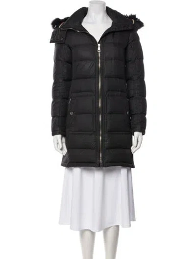 Pre-owned Burberry Down Coat In Black