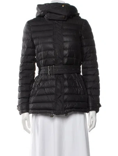 Pre-owned Burberry Down Coat In Black