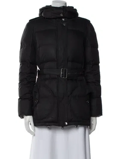 Pre-owned Burberry Down Coat In Black
