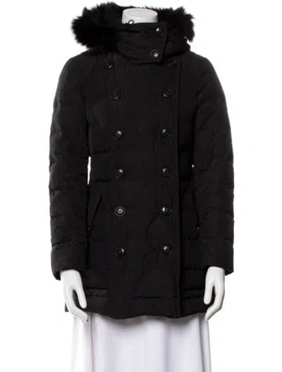 Pre-owned Burberry Down Coat In Black